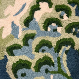 Blue/Green Old Peking Indoor Hand-Tufted Wool Area Rug