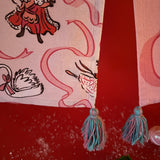 Nutcracker with Ribbons/Christmas Swan Tea Towels/Dish Towels/Guest Towels Set