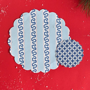 Harbor Trail/ Monserrat Paper Doily/Blue/PInk