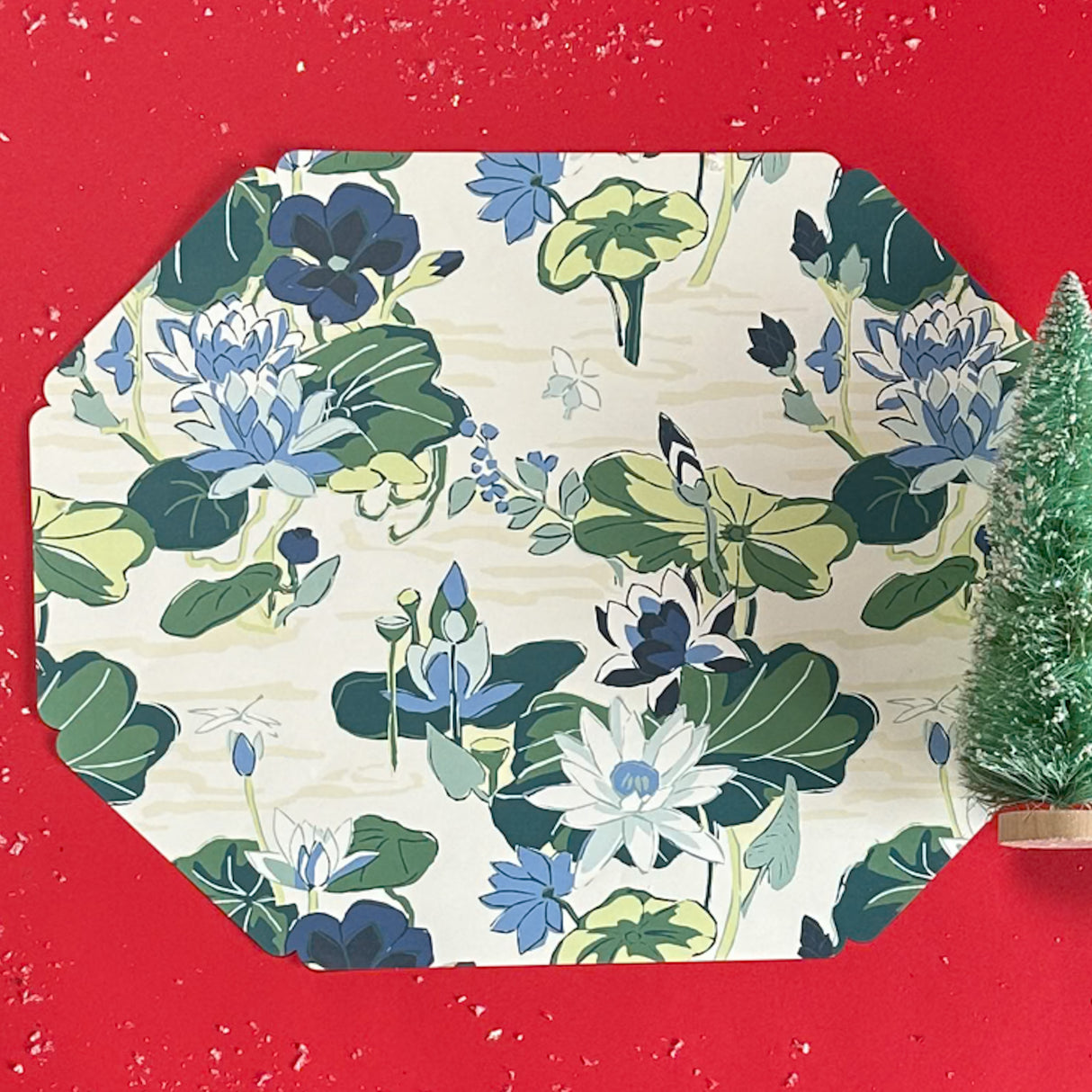 Lily Pond Lane Octagonal Paper Placemats, Pad of 10