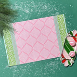 Fez Pink and Green Paper Placemat, Pad of 20