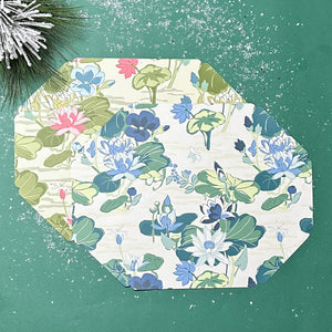 Lily Pond Lane Octagonal Paper Placemats, Pad of 10