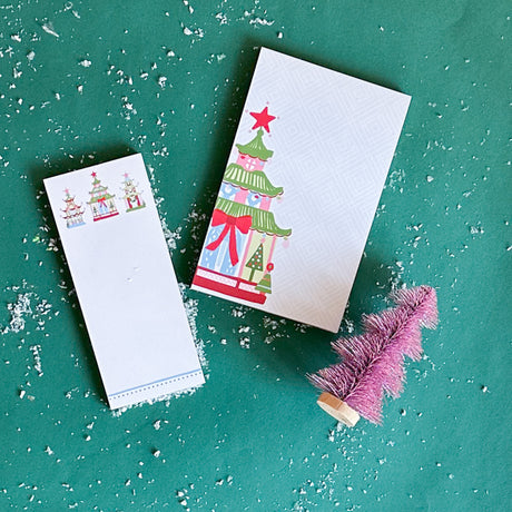 Festive Pagodas Notepads. Two Sizes