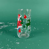 Vintage Santa Drinks Glasses, Set of 4
