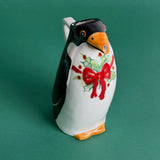 Vintage Italian Christmas Penguin Pitcher