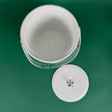 Vintage Holly Ice Bucket and Tall Holly Sprigs Drinks Glasses, Set of 5