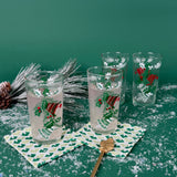 Vintage Ringing Bells Drinks Glasses, Set of 4