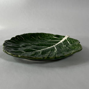 Hand-Painted Stoneware Cabbage Plates