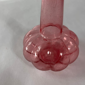 Pink Glass Bud Vase