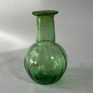 Green Glass Bud Vase