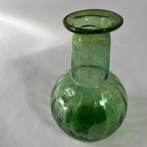 Green Glass Bud Vase