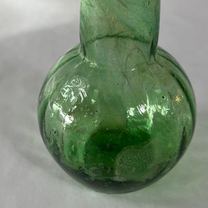 Green Glass Bud Vase