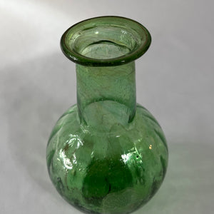 Green Glass Bud Vase