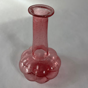 Pink Glass Bud Vase