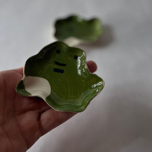 Petite Frog Ceramic Accent Dishes, Set of 2