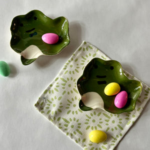 Petite Frog Ceramic Accent Dishes, Set of 2