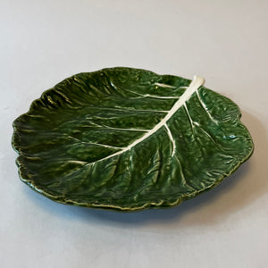 Hand-Painted Stoneware Cabbage Plates