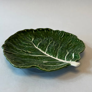 Hand-Painted Stoneware Cabbage Plates