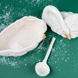 Stately Christmas Swan Ceramic Tureen