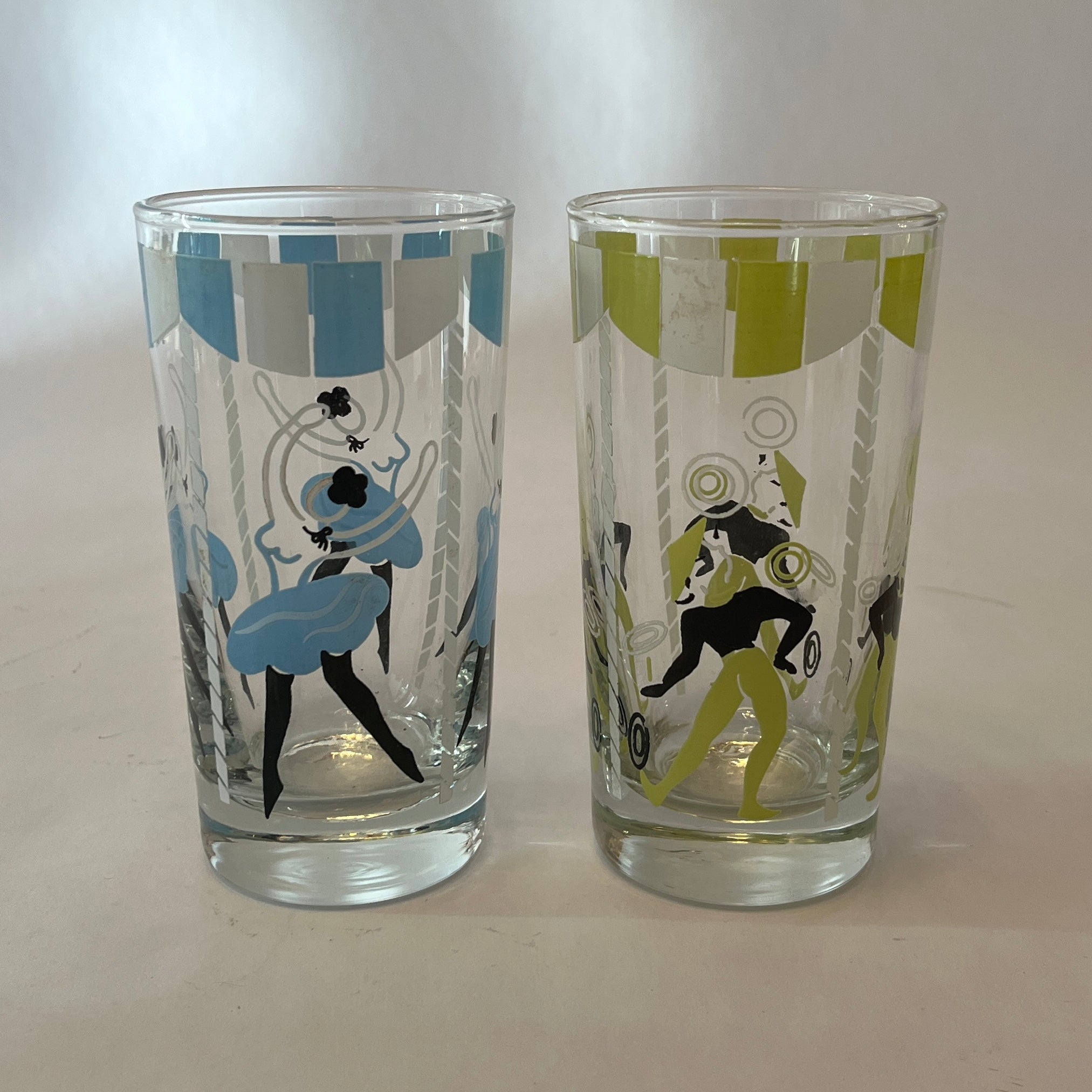 SET of 3 VINTAGE DISNEY VILLAIN MARTINI GLASSES high quality