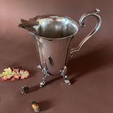 Vintage Footed Silver-Plate Serving Pitcher
