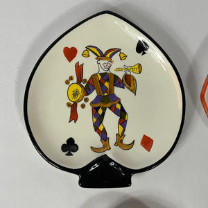 Deck of Cards Vintage Snack Plates, Set of 4