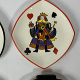 Deck of Cards Vintage Snack Plates, Set of 4