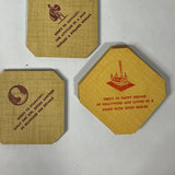 Witty Vintage Coasters, Set of 12
