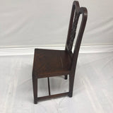 Vintage Early 20th-Century Chinoiserie Wood Hall Chair