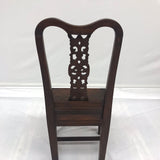Vintage Early 20th-Century Chinoiserie Wood Hall Chair