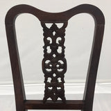 Vintage Early 20th-Century Chinoiserie Wood Hall Chair