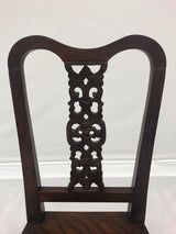Early 20th-Century Chinoiserie Wood Hall Chair
