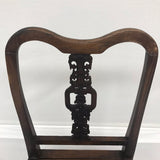 Vintage Late 19th-Century Chinoiserie Wood Hall Chair