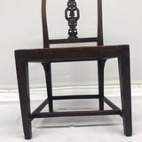Vintage Late 19th-Century Chinoiserie Wood Hall Chair