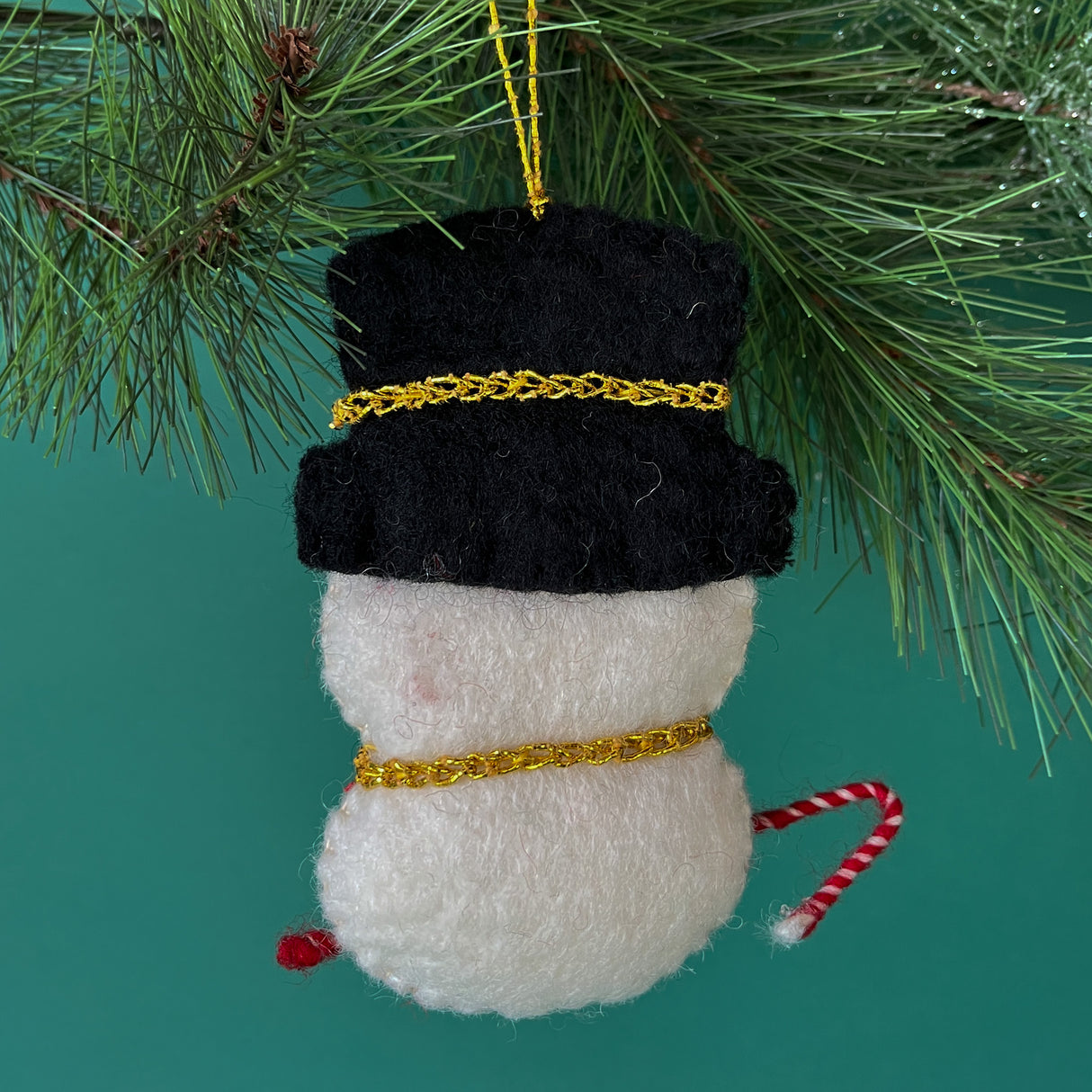 Elf/Snowman/Glove Sequin Felt Christmas Ornaments, Set of 3