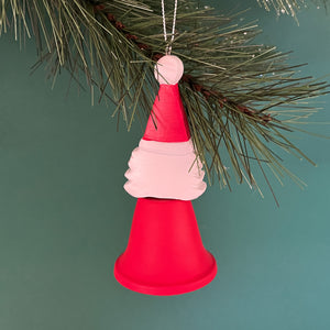 Jolly Santa Holiday Bells Christmas Ornaments, Set of 3