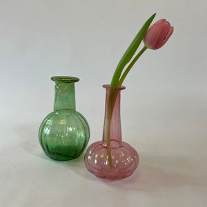 Pink Glass Bud Vase