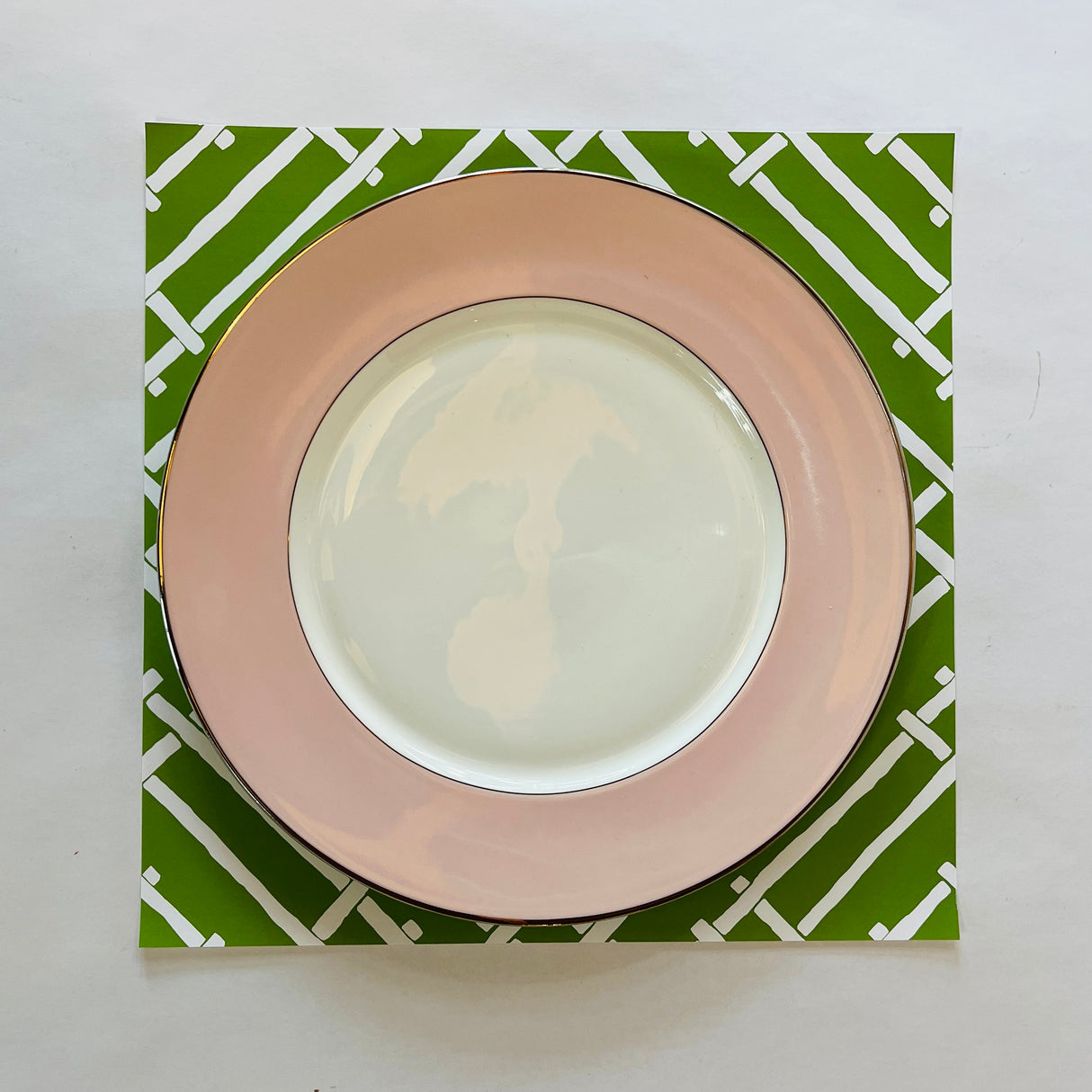 Forest Green Island House Square Paper Placemats, Pad of 20