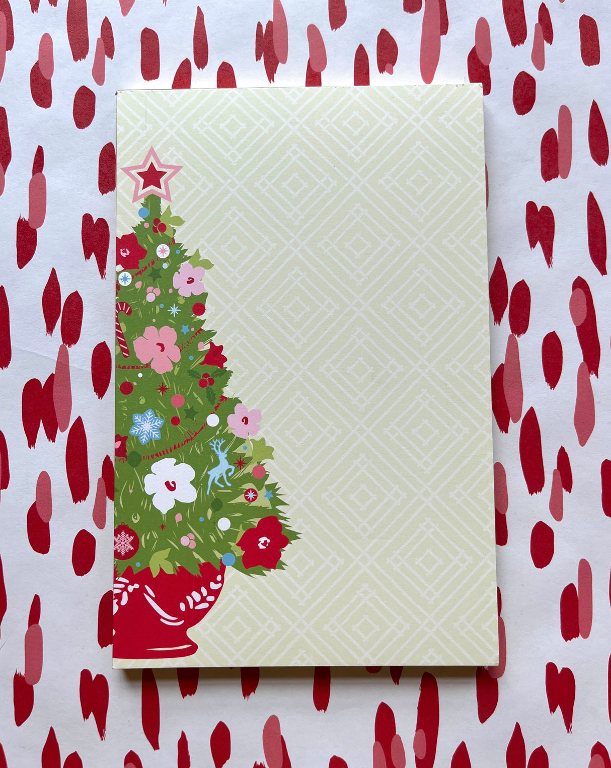 Christmas Tree Luxe Large Rectangular Notepad