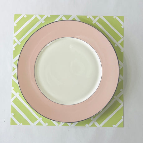 Meadow Green Island House Square Paper Placemats, Pad of 20