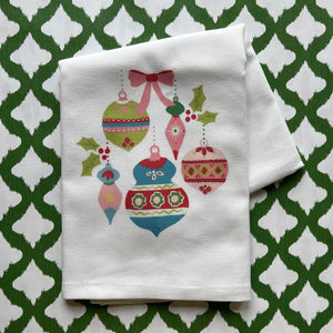 Darling Ornaments Christmas Tea Towel/Dish Towel/Guest Towel