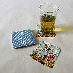 House of Bedlam Den Square Paper Coasters