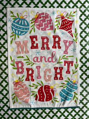 Merry and Bright Tea Towel/Dish Towel/Guest Towel