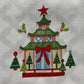 Festive Pagoda Christmas Tea Towel