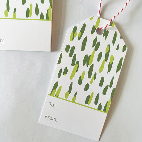 Green Club House Dot Gift Tag, Pack of 10