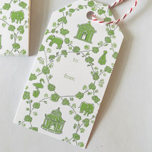 Green Into the Garden Gift Tags, Pack of 10