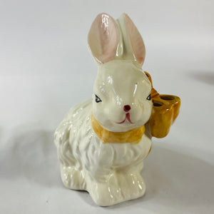 Ceramic Bunny Rabbits, Set of 2