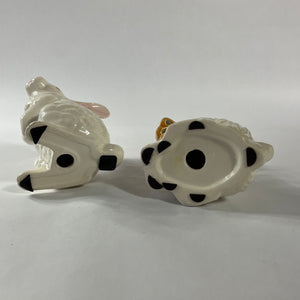 Ceramic Vintage Easter Bunnies, Set of 2.