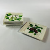Fruit and Vegetable Vintage Italian Plates, Set of 6