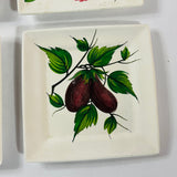 Fruit and Vegetable Vintage Italian Plates, Set of 6
